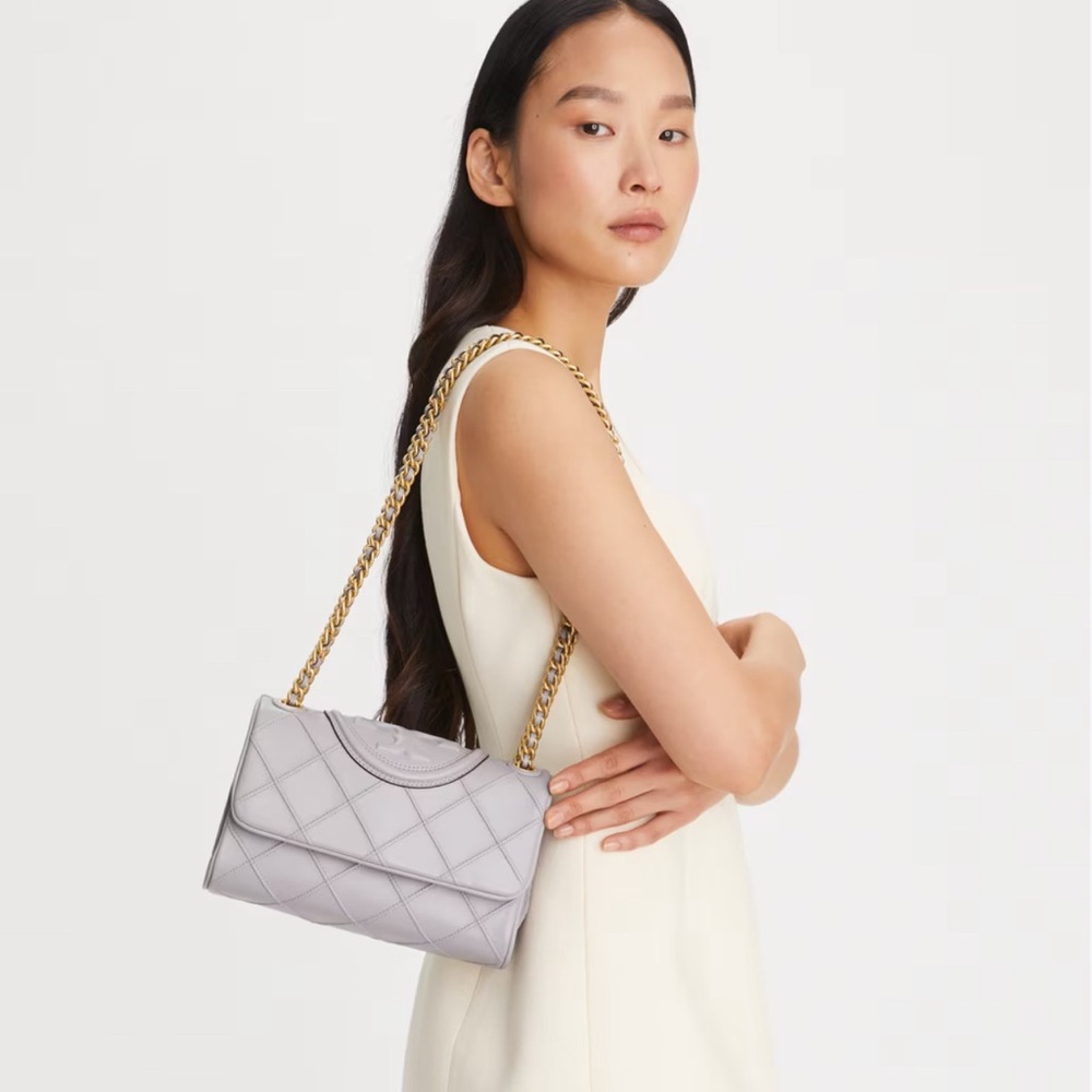 Tory Burch Small Fleming Soft Convertible Shoulder Bag - Bay Gray - Picture 5 of 8